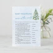 Invitation Christmas Baby Traditions Around The World Game (Debout devant)