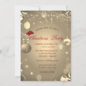 Invitation Christmas Balls Confetti Christmas Company (Devant)