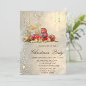 Invitation Christmas Balls présente Gold Christmas Party (Debout devant)