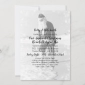 Invitation Christmas Beach Party Ocean Père Noël (Dos)