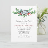 Invitation Christmas Berries Cotton Bachelorette Party (Debout devant)