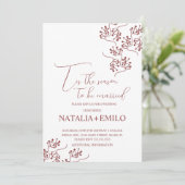 Invitation Christmas Berries Elegant Holiday Wedding (Debout devant)