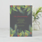 Invitation Christmas Boughs (Debout devant)