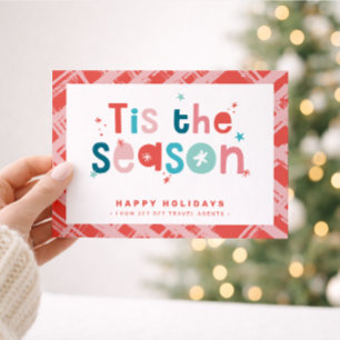 Invitation CHRISTMAS BUSINESS MERCI c'est la saison citation