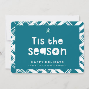 Invitation CHRISTMAS BUSINESS THANKS logo c'est la saison ble