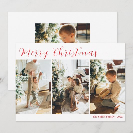 Invitation Christmas Card (Devant / Derrière)