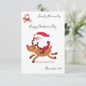 Invitation Christmas card (Debout devant)