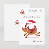 Invitation Christmas card (Devant / Derrière)