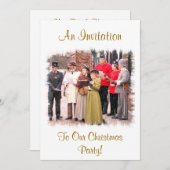INVITATION CHRISTMAS CAROL CHANTEURS VICTORIENS (Devant / Derrière)
