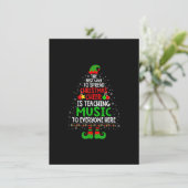 Invitation Christmas Cheer Is Teaching Music Santa Elf Teache (Debout devant)