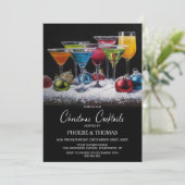 Invitation Christmas Cocktails Party (Debout devant)