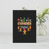 Invitation Christmas Cookie Baking Crew Funny Pajamas Famille (Debout devant)