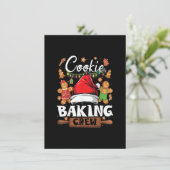 Invitation Christmas Cookie Baking Crew Funny Pajamas Famille (Debout devant)