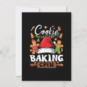 Invitation Christmas Cookie Baking Crew Funny Pajamas Famille