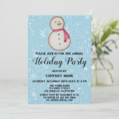 Invitation Christmas Cookie Company Fête de Vacances Blue nei (Debout devant)