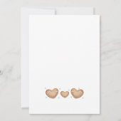 Invitation Christmas Cookie Exchange Gingerpain Bleu Simple (Dos)