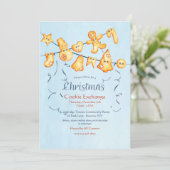 Invitation Christmas Cookie Garland Cookie Exchange (Debout devant)