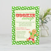 Invitation Christmas Cookie Swap (Debout devant)