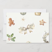 Invitation Christmas Cookie Sweet One 1st Birthday Photo (Dos)