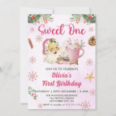 Invitation Christmas Cookie Sweet Un 1er anniversaire fête (Devant)