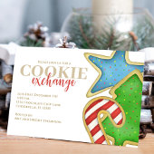 Invitation Christmas Cookies Whimsical Fun QR Code Facebook