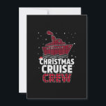 Invitation Christmas Cruise Crew Buffalo Santa Hat Noël<br><div class="desc">Funny christmas t shirt men,  funny xmas tshirt men,  funny Christmas gift kids,  funny thanksgiving gift shirt/shirt,  thanksgiving t shirt men,  thanksgiving t-shirt women</div>
