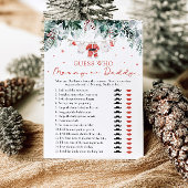 Invitation Christmas Devinez Qui maman ou papa Baby shower Je