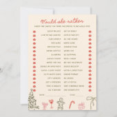 Invitation Christmas Doodle He said She said Card (Devant)