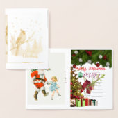 invitation christmas foil card (Affichage)