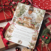 Invitation Christmas Gift Wrapper Party Afro-Américain