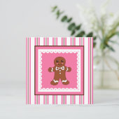 Invitation Christmas Gingerbread (Debout devant)