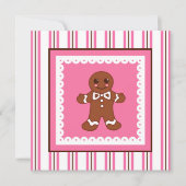 Invitation Christmas Gingerbread (Devant)