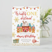 Invitation Christmas Gingerpain cookies Anniversaire Invitati (Debout devant)