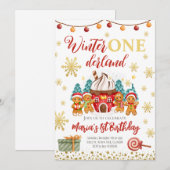 Invitation Christmas Gingerpain cookies Anniversaire Invitati (Devant / Derrière)