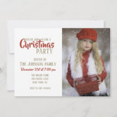 Invitation Christmas Girl (Devant)