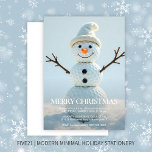 Invitation Christmas Golf Ball Snowman<br><div class="desc">Jolie invitation de fête de vacances moderne avec un joyeux petit bonhomme de neige fait de balles de golf empilées. Back inclut un message personnalisable. Souhaitez à vos amis et à votre famille les vacances les plus chaudes avec une touche de votre sport préféré - le golf. Besoin d'aide pour...</div>