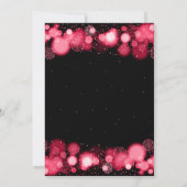 Invitation Christmas Holiday Dinner Party Winter Gold Bow Red (Dos)