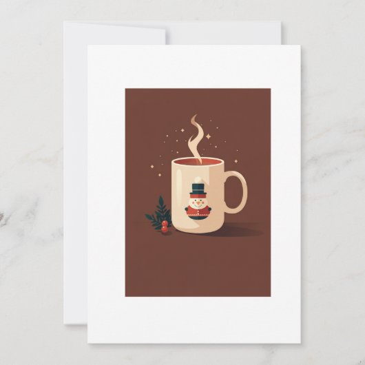 Invitation christmas hot chocolate (Devant)