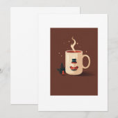Invitation christmas hot chocolate (Devant / Derrière)