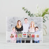 Invitation Christmas ICONS Photo Collage Moderne Overlay (Debout devant)