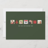 Invitation Christmas ICONS Photo Collage Moderne Overlay (Dos)