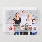 Invitation Christmas ICONS Photo Collage Moderne Unique (Devant)