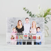 Invitation Christmas ICONS Photo Collage Moderne Unique (Debout devant)