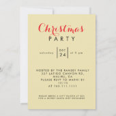 Invitation Christmas in Paris Eiffel Tower Winter Personalize (Dos)