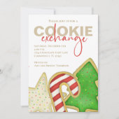 Invitation Christmas mignon Whimsical Sweet Cookie Exchange (Devant)