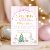 Invitation Christmas Nutcracker Pink Bow Baby Shower