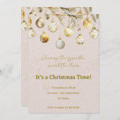 Invitation Christmas party (Devant / Derrière)