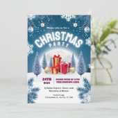 Invitation Christmas Party Event Flyer (Debout devant)