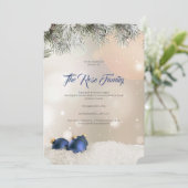 Invitation Christmas Party Invitation, Holiday Greetings Card (Debout devant)