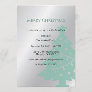 Invitation Christmas Party Invite, Christmas Dinner